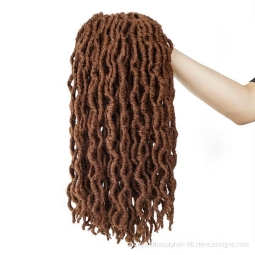 Faux Locs Ombre Crochet Goddess Locs Hair Crochet braids Pre-Looped  Gypsy Bohemian Locs Hair synthetic hair